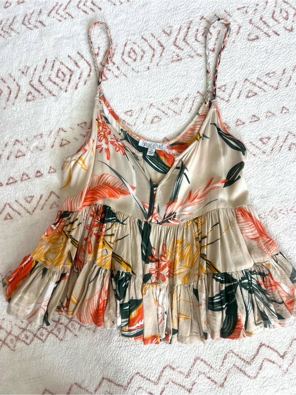 Cute babydoll printed top